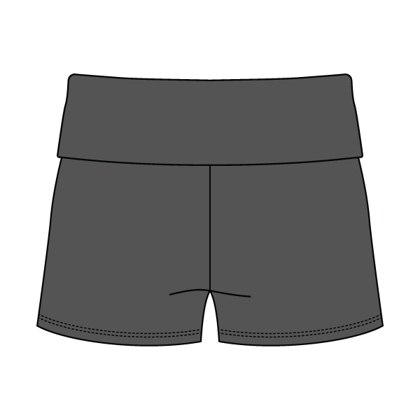 Women's Foldover Waistband Fleece Shorts