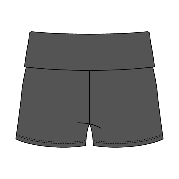 Women's Foldover Waistband Fleece Shorts