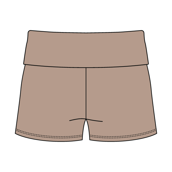 Women's Foldover Waistband Fleece Shorts