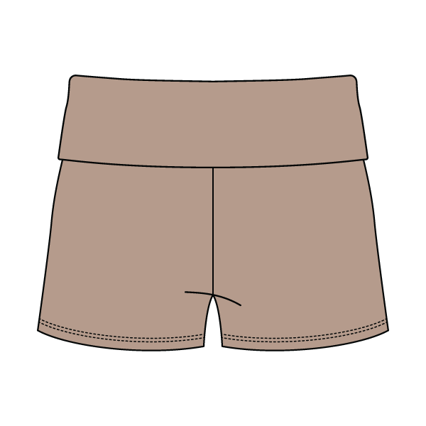 Women's Foldover Waistband Fleece Shorts
