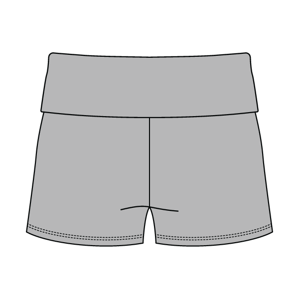 Women's Foldover Waistband Fleece Shorts
