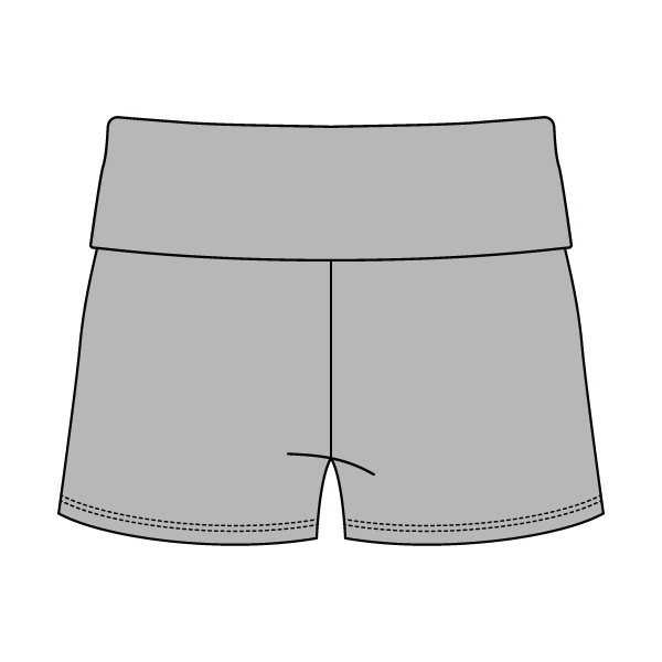 Women's Foldover Waistband Fleece Shorts