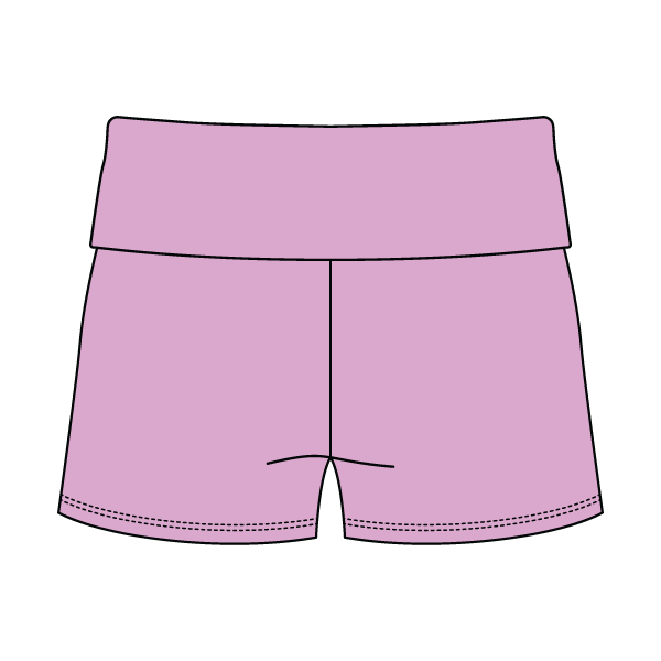 Women's Foldover Waistband Fleece Shorts