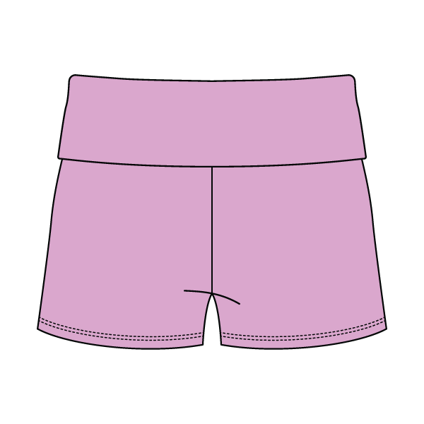 Women's Foldover Waistband Fleece Shorts