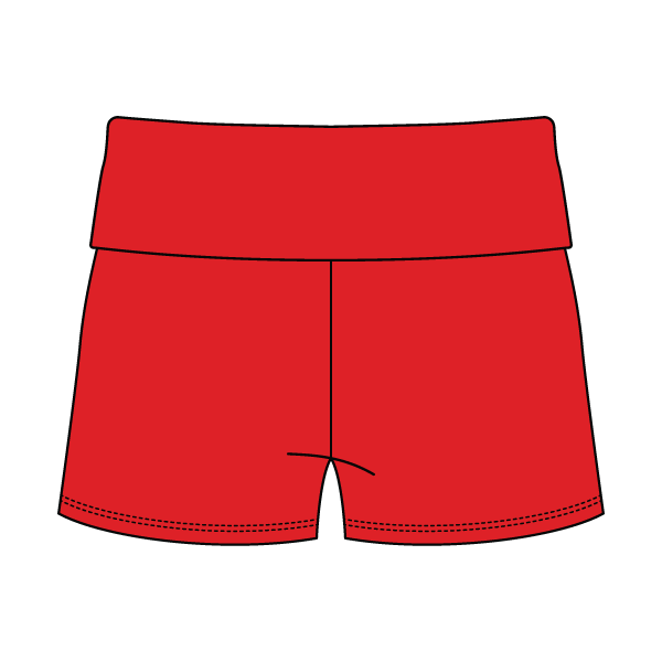 Women's Foldover Waistband Fleece Shorts