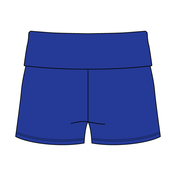 Women's Foldover Waistband Fleece Shorts
