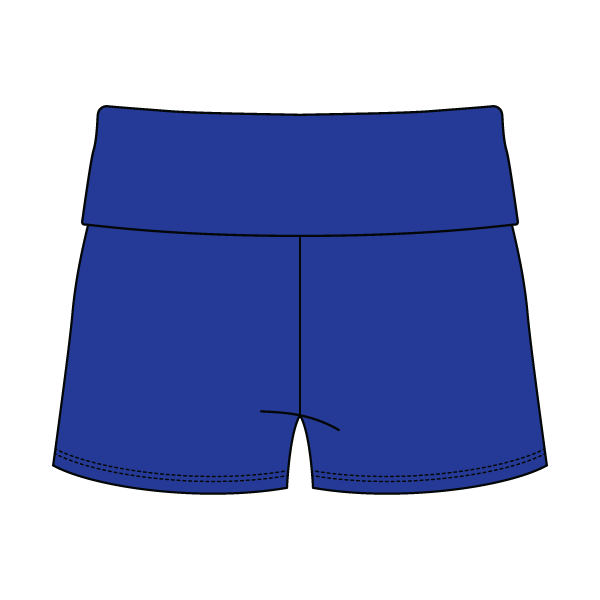 Women's Foldover Waistband Fleece Shorts