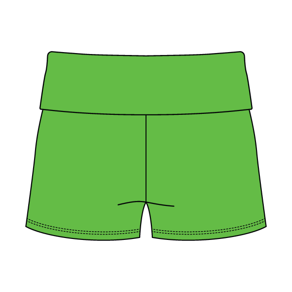 Women's Foldover Waistband Fleece Shorts