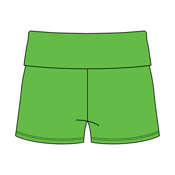 Women's Foldover Waistband Fleece Shorts