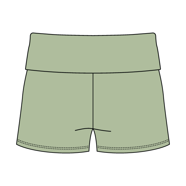 Women's Foldover Waistband Fleece Shorts