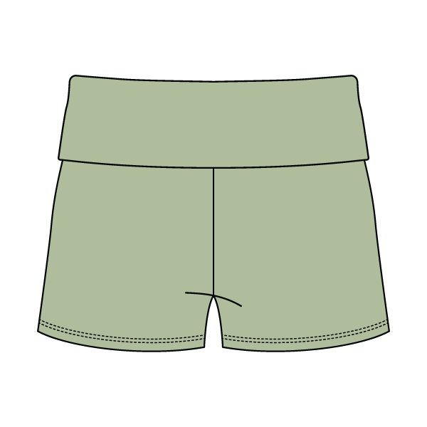 Women's Foldover Waistband Fleece Shorts