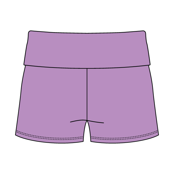 Women's Foldover Waistband Fleece Shorts