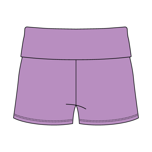 Women's Foldover Waistband Fleece Shorts