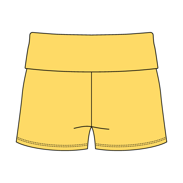 Women's Foldover Waistband Fleece Shorts
