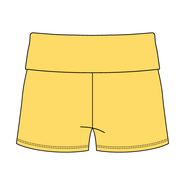 Women's Foldover Waistband Fleece Shorts
