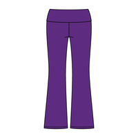 Women’s Foldover Waistband Heavyweight French Terry Flare Pants - The Collegiate Lineup