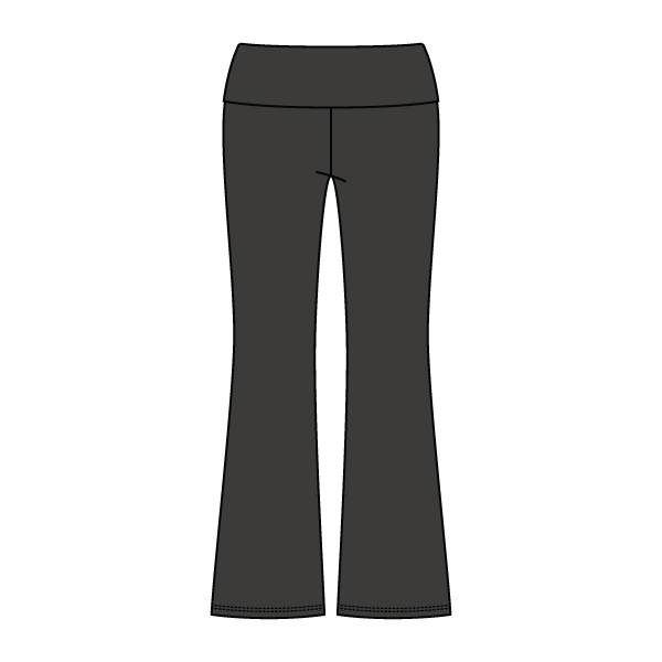 Women’s Foldover Waistband Heavyweight French Terry Flare Pants - The Collegiate Lineup