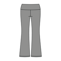 Women’s Foldover Waistband Heavyweight French Terry Flare Pants - The Collegiate Lineup