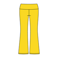Women’s Foldover Waistband Heavyweight French Terry Flare Pants - The Collegiate Lineup
