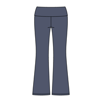 Women’s Foldover Waistband Heavyweight French Terry Flare Pants - The Collegiate Lineup