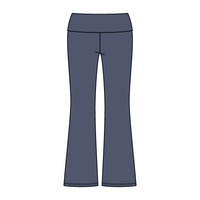 Women’s Foldover Waistband Heavyweight French Terry Flare Pants - The Collegiate Lineup