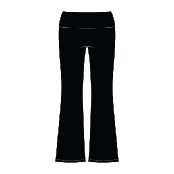 Women’s Foldover Waistband Heavyweight French Terry Flare Pants - The Collegiate Lineup