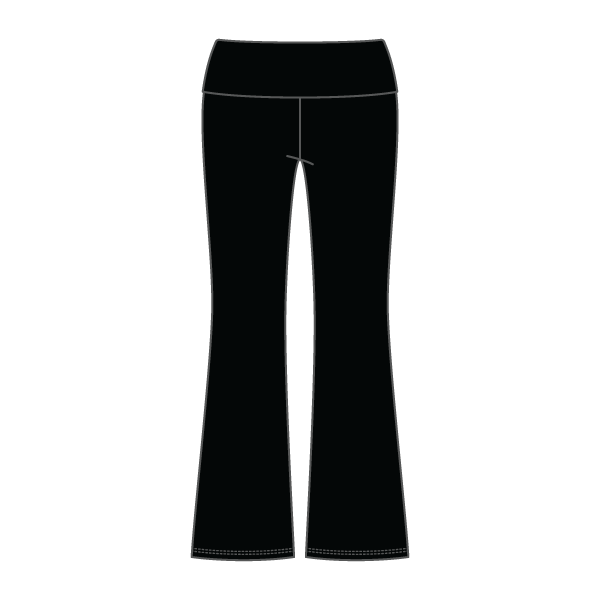 Women’s Foldover Waistband Heavyweight French Terry Flare Pants - The Collegiate Lineup