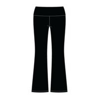 Women’s Foldover Waistband Heavyweight French Terry Flare Pants - The Collegiate Lineup