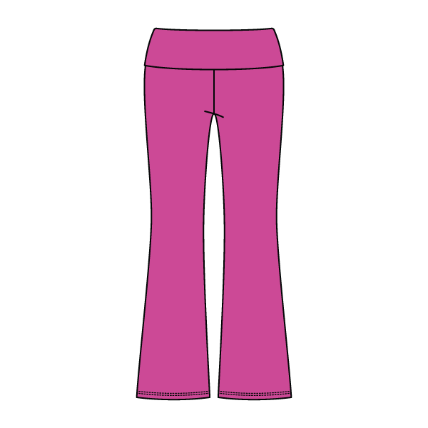 Women’s Foldover Waistband Heavyweight French Terry Flare Pants - The Collegiate Lineup
