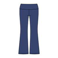 Women’s Foldover Waistband Heavyweight French Terry Flare Pants - The Collegiate Lineup