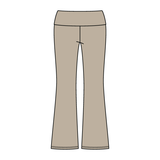 Women’s Foldover Waistband Heavyweight French Terry Flare Pants