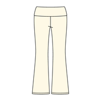 Women’s Foldover Waistband Heavyweight French Terry Flare Pants - The Collegiate Lineup