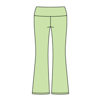 Women’s Foldover Waistband Heavyweight French Terry Flare Pants - The Collegiate Lineup
