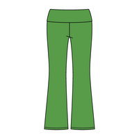 Women’s Foldover Waistband Heavyweight French Terry Flare Pants - The Collegiate Lineup