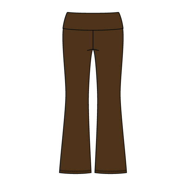 Women’s Foldover Waistband Heavyweight French Terry Flare Pants - The Collegiate Lineup