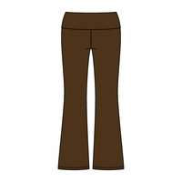 Women’s Foldover Waistband Heavyweight French Terry Flare Pants - The Collegiate Lineup