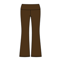 Women’s Foldover Waistband Heavyweight French Terry Flare Pants - The Collegiate Lineup