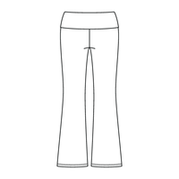 Women’s Foldover Waistband Heavyweight French Terry Flare Pants - The Collegiate Lineup
