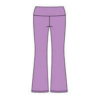 Women’s Foldover Waistband Heavyweight French Terry Flare Pants - The Collegiate Lineup
