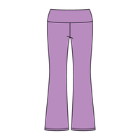 Women’s Foldover Waistband Heavyweight French Terry Flare Pants - The Collegiate Lineup
