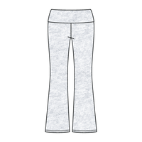 Women’s Foldover Waistband Heavyweight French Terry Flare Pants - The Collegiate Lineup