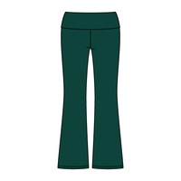 Women’s Foldover Waistband Heavyweight French Terry Flare Pants - The Collegiate Lineup