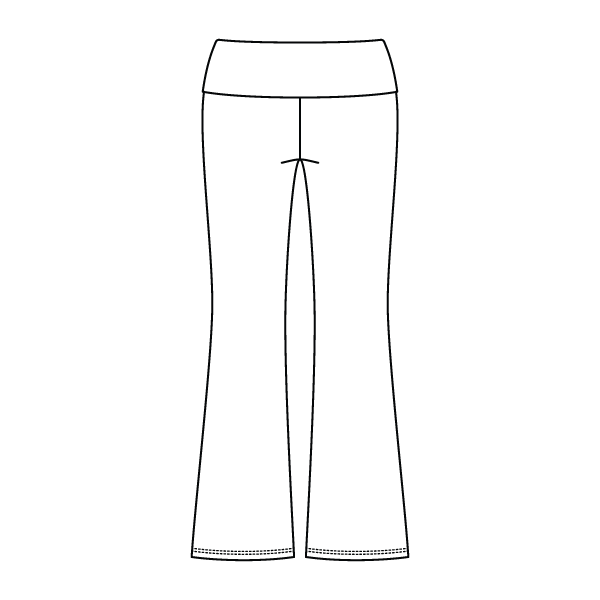 Women’s Foldover Waistband Heavyweight Fleece Flare Pants
