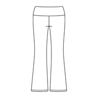 Women’s Foldover Waistband Heavyweight Fleece Flare Pants