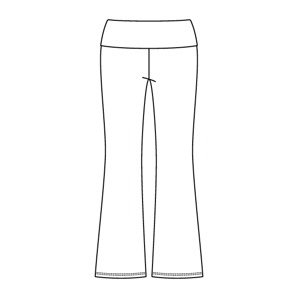 Women’s Foldover Waistband Heavyweight Fleece Flare Pants