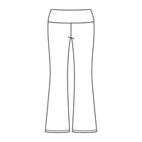 Women’s Foldover Waistband Heavyweight Fleece Flare Pants