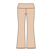 Women’s Foldover Waistband Heavyweight Fleece Flare Pants