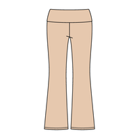 Women’s Foldover Waistband Heavyweight Fleece Flare Pants