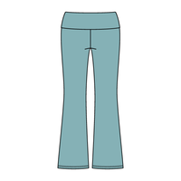 Women’s Foldover Waistband Heavyweight Fleece Flare Pants