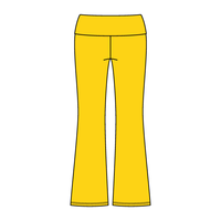 Women’s Foldover Waistband Heavyweight Fleece Flare Pants